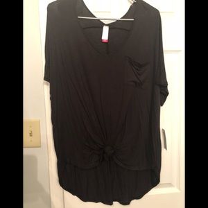 Black V-Neck T-shirt